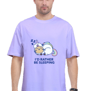 I'd Rather Be Sleeping Unicorn |Oversize T-shirt